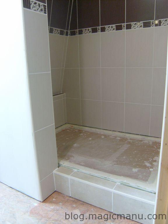 Blog de magicmanu : Aménagement de notre maison, Carrelage de la douche