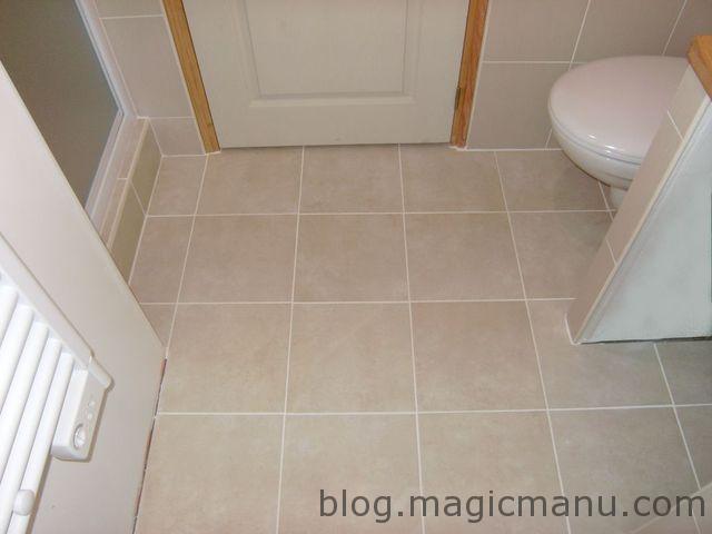 Blog de magicmanu : Aménagement de notre maison, Carrelage sol salle de bain