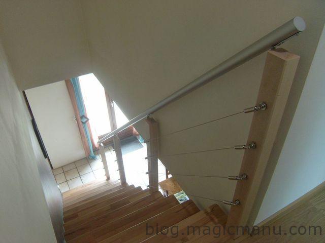 Blog de magicmanu : Aménagement de notre maison, Comment fabriquer une rampe descalier moderne