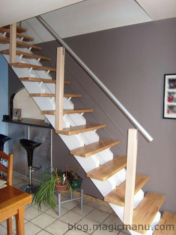 Blog de magicmanu :Aménagement de notre maison, Comment fabriquer une rampe descalier moderne