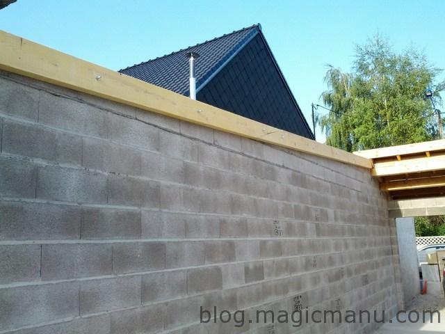 Blog de magicmanu : Aménagement de notre maison, Garage : la toiture en bac acier isolé