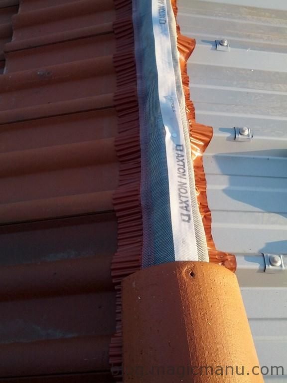 Blog de magicmanu : Aménagement de notre maison, Garage : la toiture en bac acier isolé