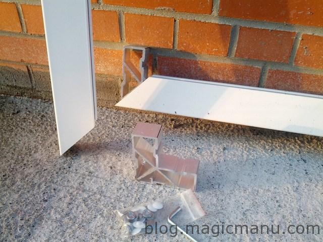 Blog de magicmanu : Aménagement de notre maison, Portail coulissant : l'assemblage