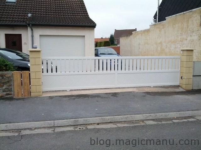 Blog de magicmanu : Aménagement de notre maison, Portail coulissant : la motorisation (Extel Cara)